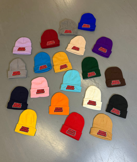 Embroidered Skull Cap - Streetwear Beanie Hat