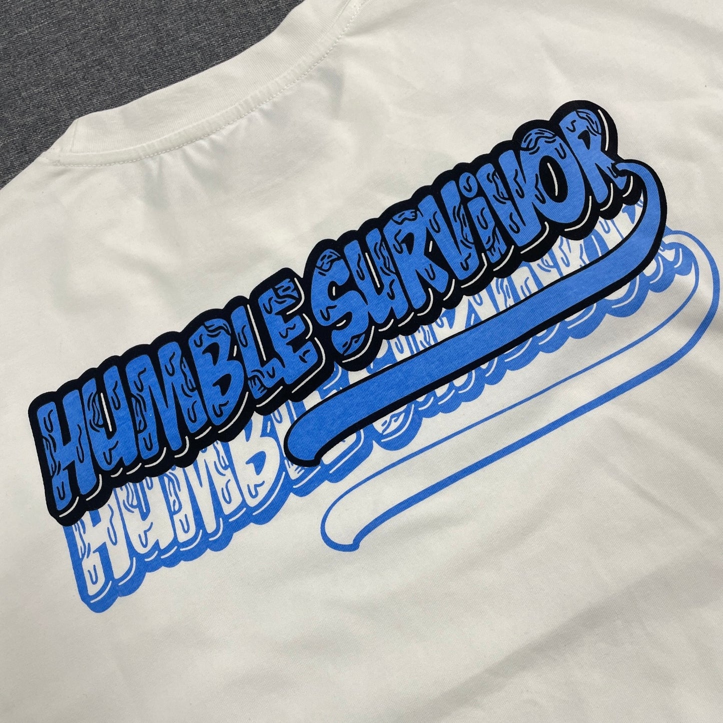 Underlined Horizontal Shadow Oversized Tee