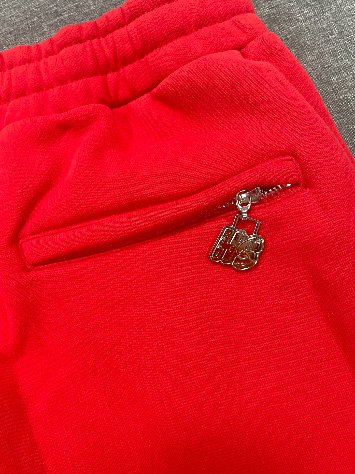 Signature Initial Flare Sweatpants - Red