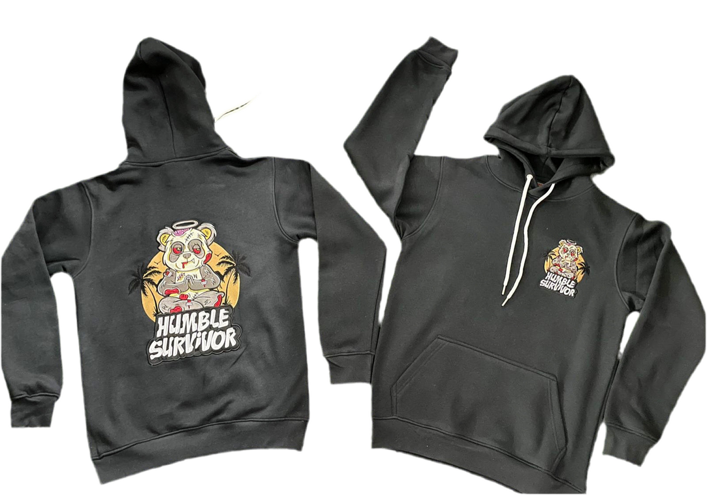 Signature Panda With Pendant Logo Hoodies