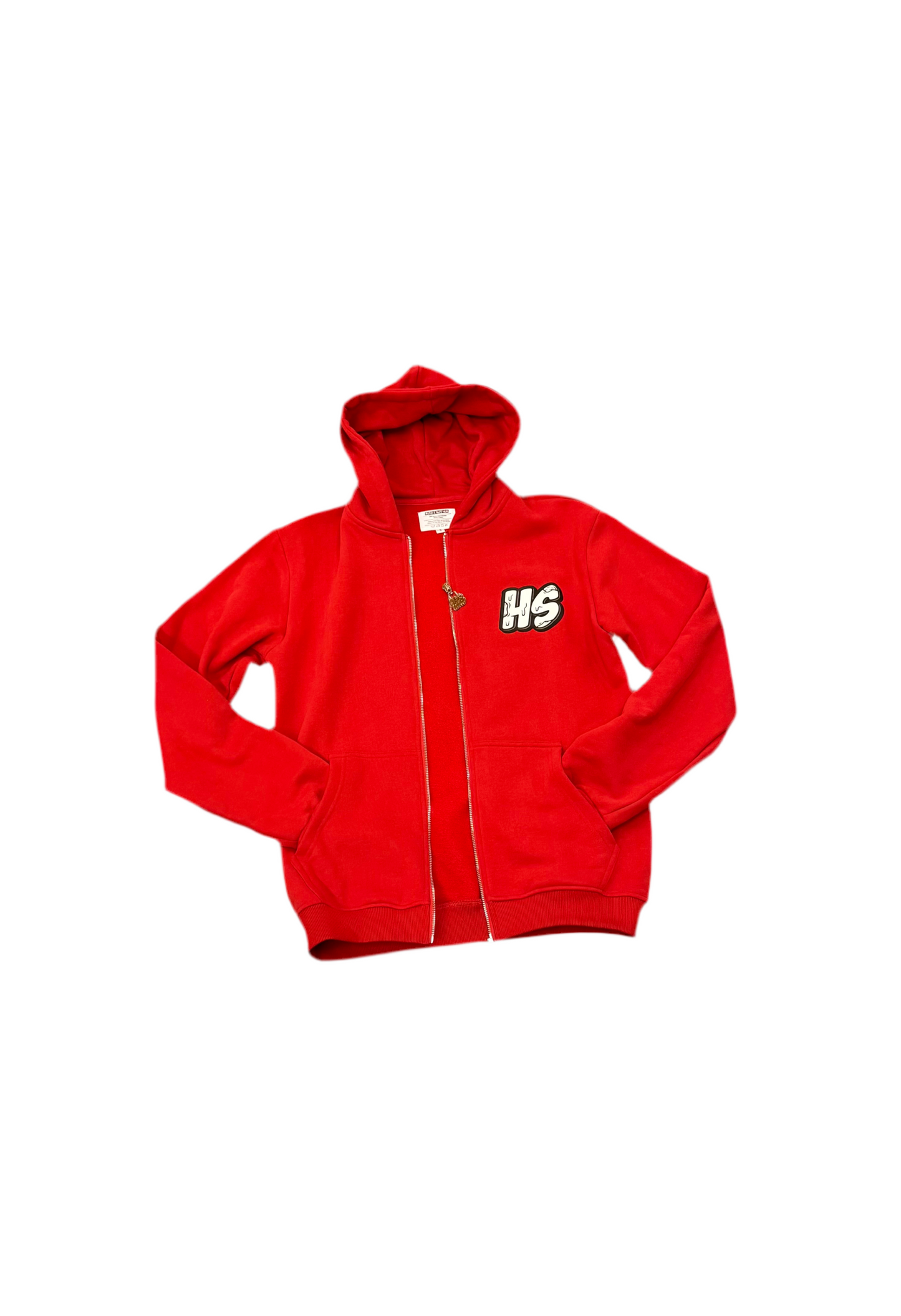 Signature Initial Zip-Up - Red