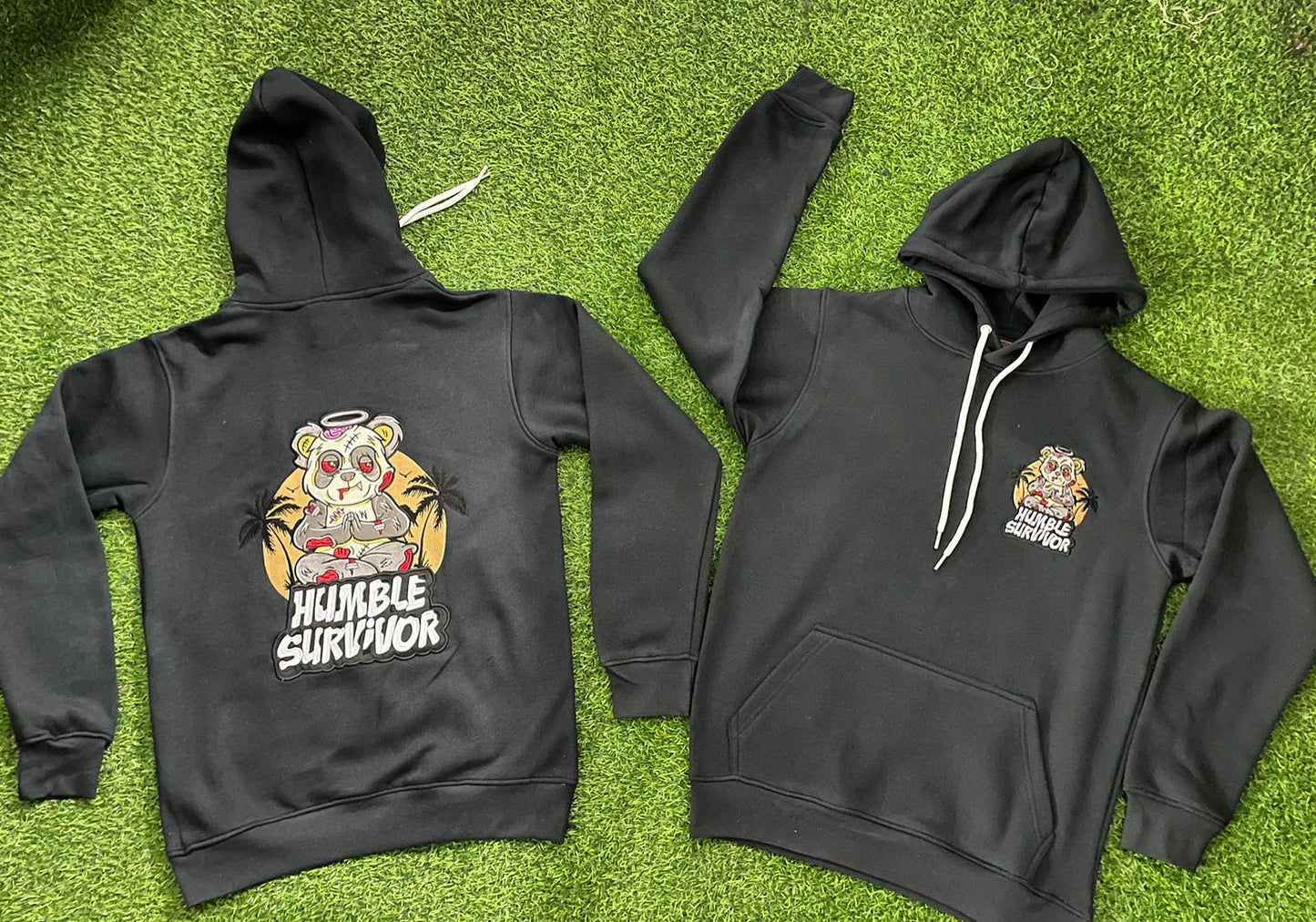 Embroidered Panda Hoodie