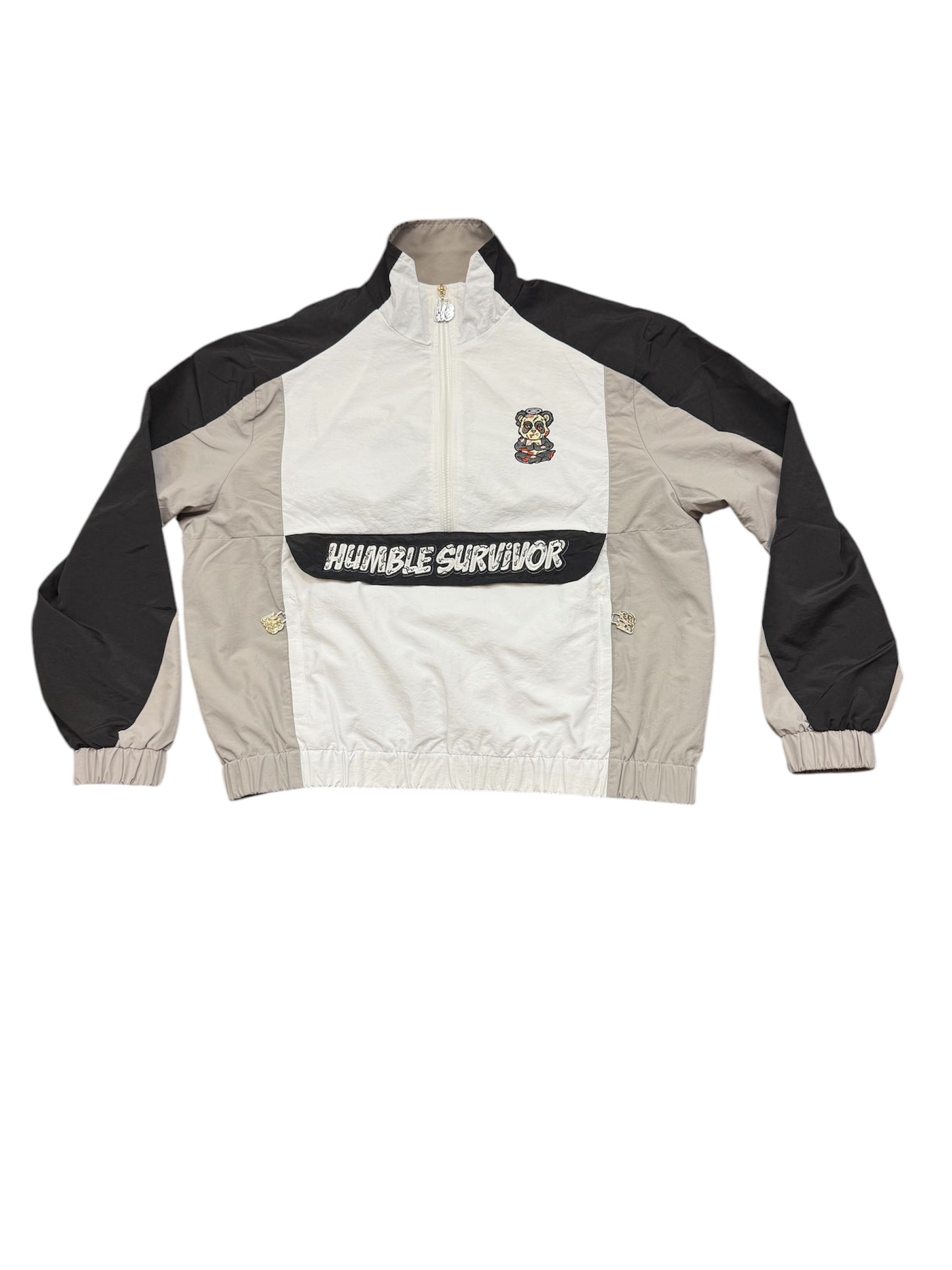 Retro Windbreaker Set - Black