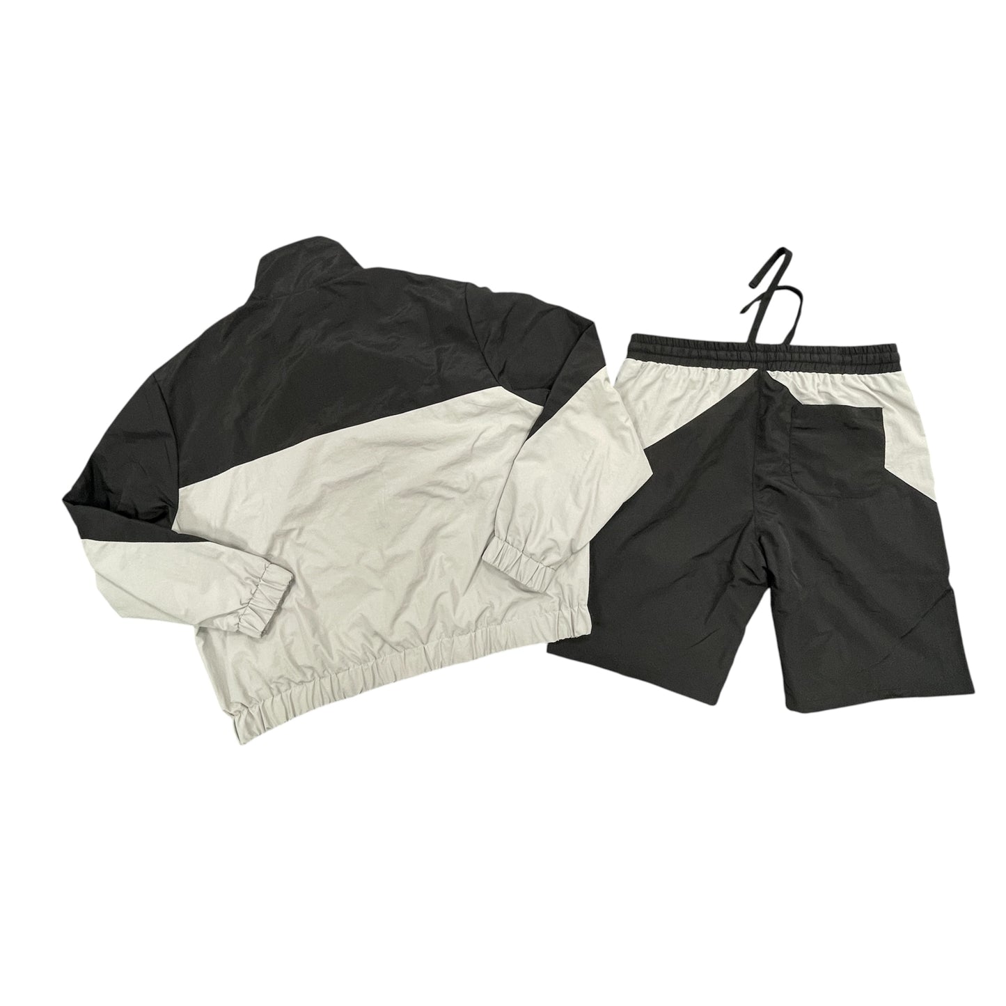Retro Windbreaker Shorts - Black