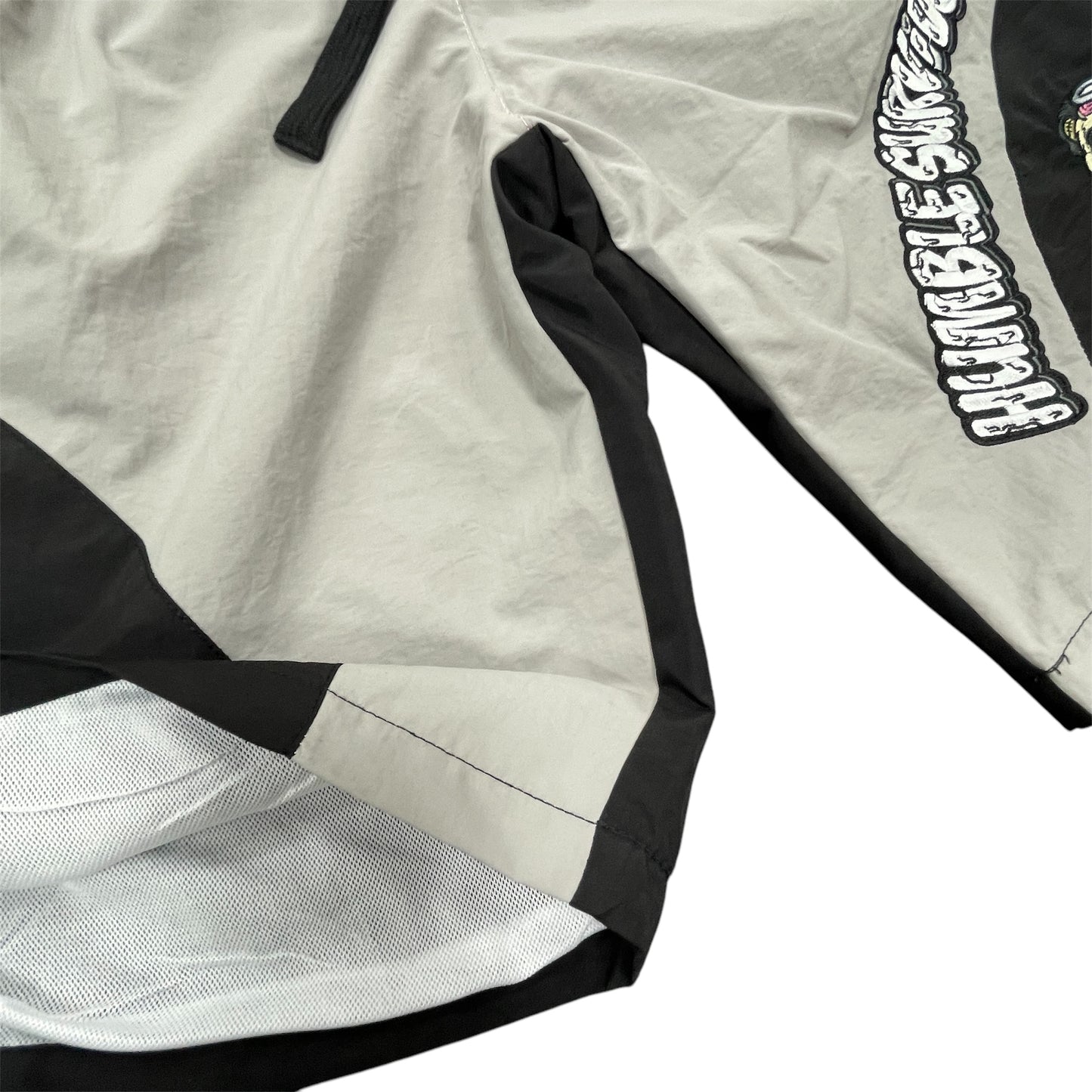 Retro Windbreaker Shorts - Black