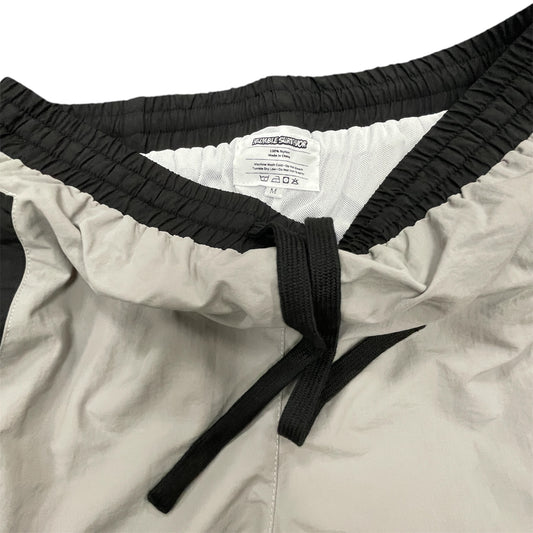 Retro Windbreaker Shorts - Black