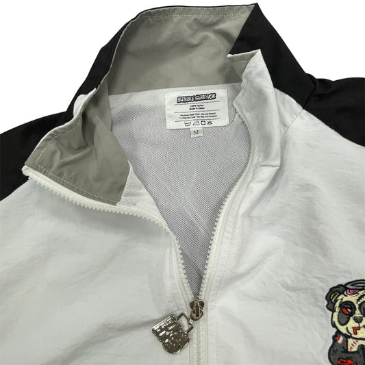 Retro Windbreaker Jacket - Black