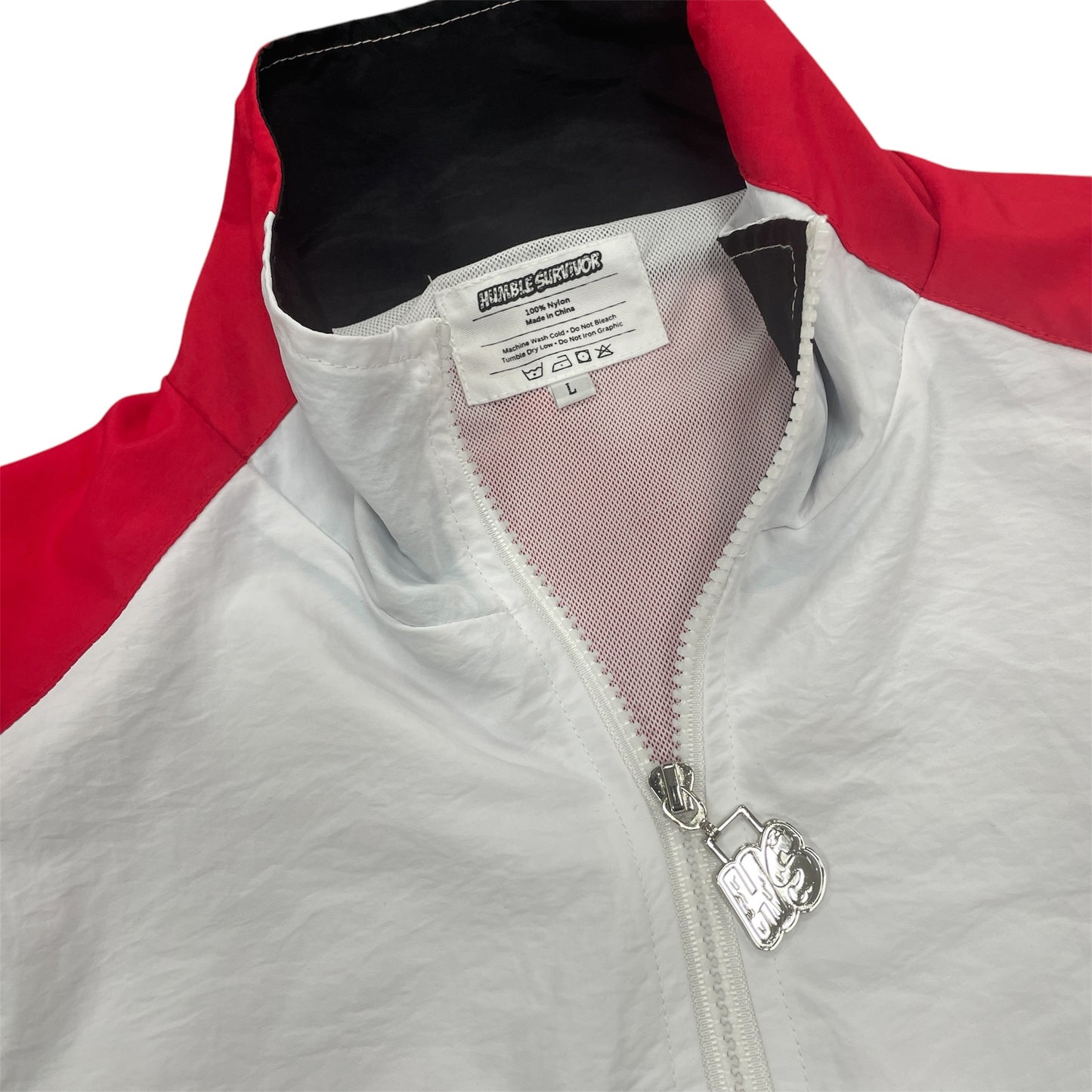 Retro Windbreaker Jacket - Red
