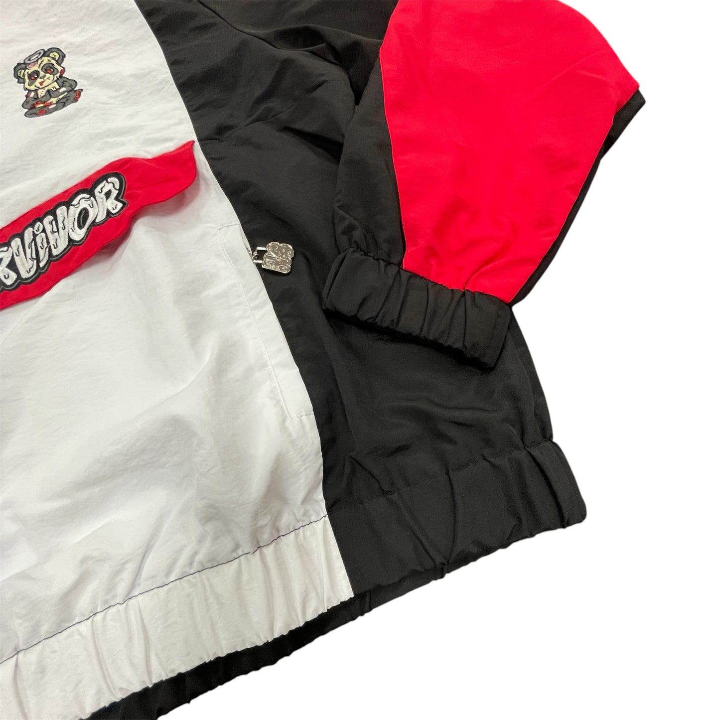 Retro Windbreaker Jacket - Red