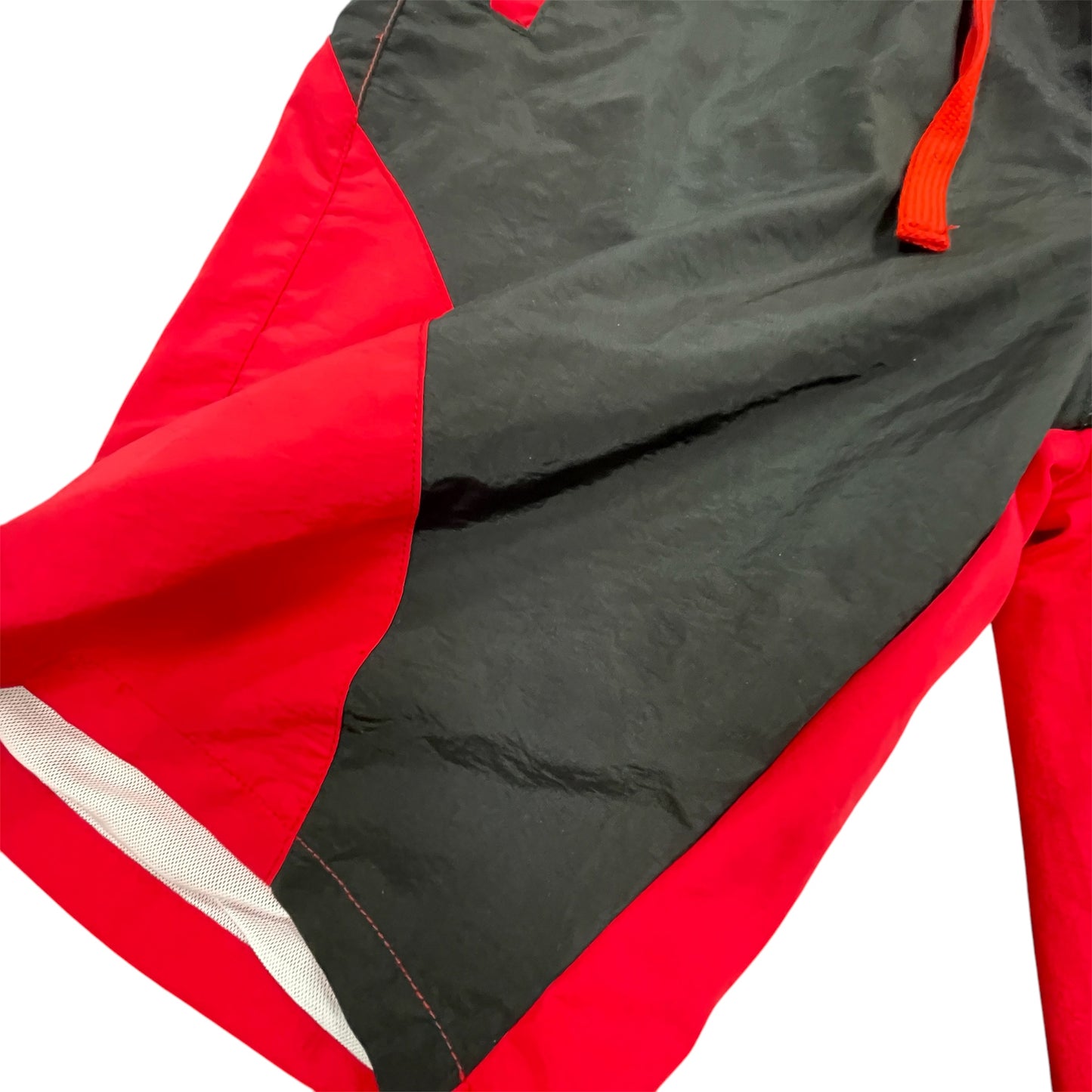 Retro Windbreaker Shorts - Red